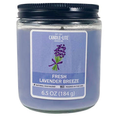 Candle-Lite 4603404 Fresh Lavender Breeze Jar Candle