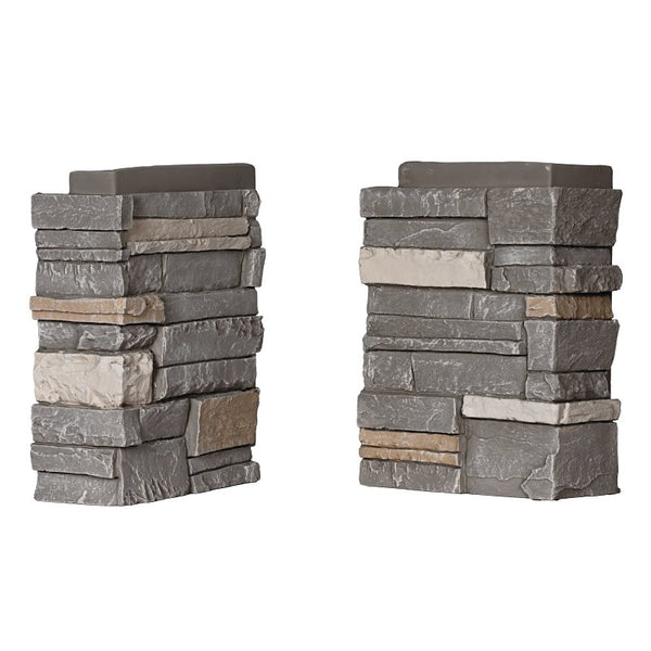 DuraKwik? Polyurethane Faux Stacked Stone Corners (4ft) - Sierra Nevada 310SNC