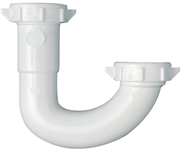 Plumb Pak PP946W J-Bend, 1-1/4 in, Plastic