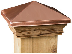Deckorators 4x4 Victoria Copper High Point Post Cap -Cedar 72217