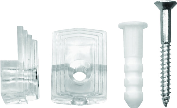 OOK 1/4 in. 20 lb. Plastic Mirror Holder (4-Piece) 50225
