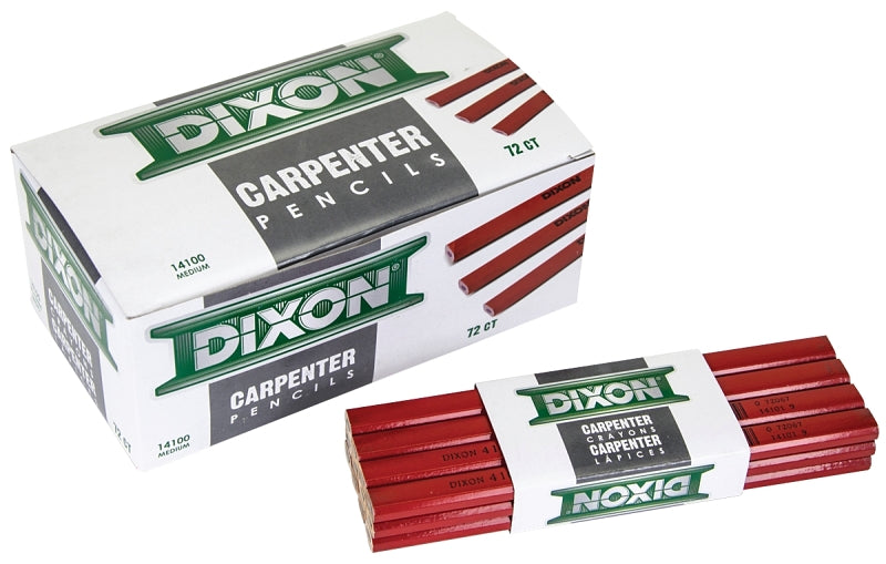 Dixon Ticonderoga 14100 Carpenter's Pencil, 7", 12 Pieces (Pack of 12)