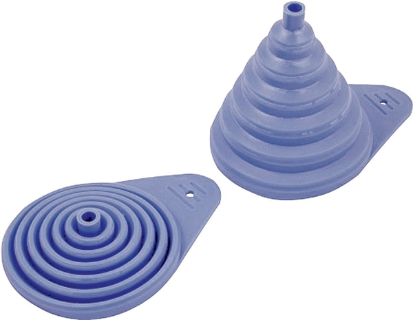 Chef Craft Select Plastic Collapsible Funnel, 5 inches in diameter, Blue 21654