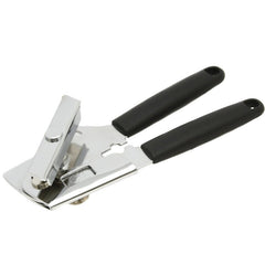 Chef Craft 21662 Heavy-Duty Can Opener, Stainless Steel, Black