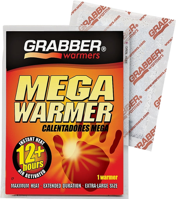 Grabber Mega Warmers, 18+ Hours Maximum Heat- 1 Count , 1.9 Ounce Mwes