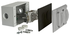 Hubbell 5839-5WRTR weatherproof outlet kit, Gray