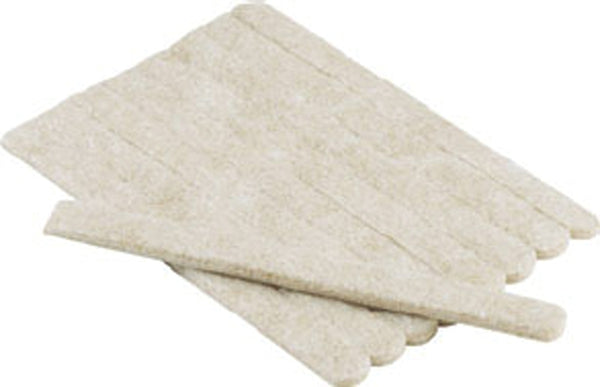 Shepherd Hardware 9954 1/2-Inch x 6-Inch Heavy Duty Self-Adhesive Felt Furniture Strips, 9-Pack, Beige