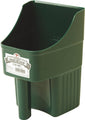 LITTLE GIANT Plastic Enclosed Feed Scoop (Green) Heavy Duty Durable Stackable Feed Scoop with Measure Marks (3 Quart) (Item No. 150422)