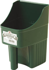 LITTLE GIANT Plastic Enclosed Feed Scoop (Green) Heavy Duty Durable Stackable Feed Scoop with Measure Marks (3 Quart) (Item No. 150422)