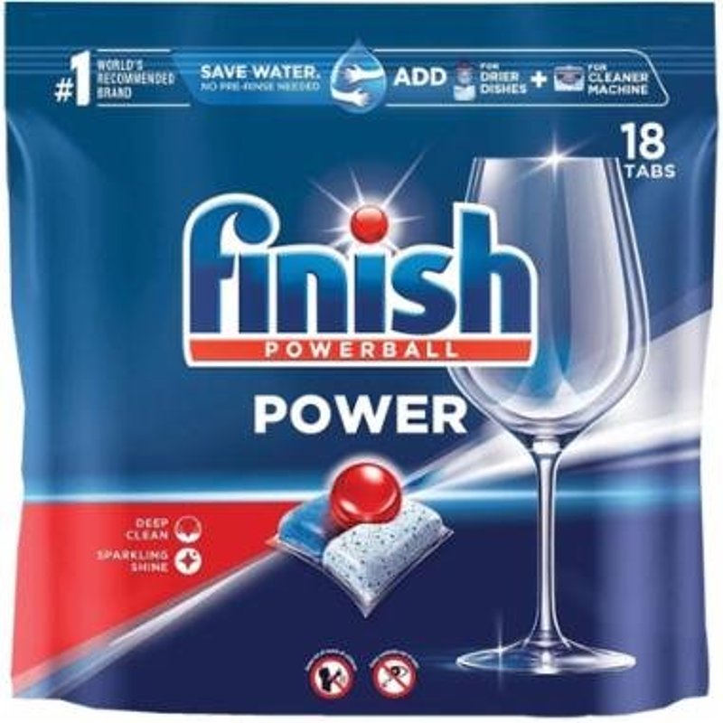 Finish Power - 18ct - Dishwasher Detergent - Powerball - Dishwashing Tablets - Dish Tabs 51700-99666