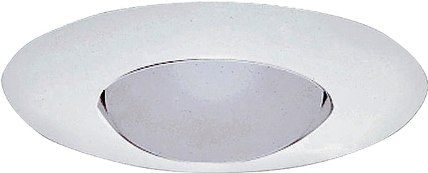 HALO 301P Recessed Ceiling Light Open Splay Trim, White, 6 inch