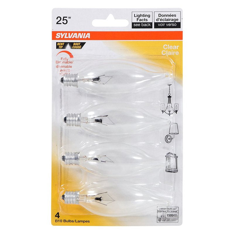 LEDVANCE 1358225B10C/BL/4PK 120V B10 Decor Torpedo Light Bulb