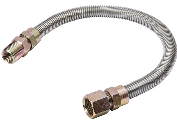 B & K Industries Gas Connector S 3/8 1/2M/F 18 G038SS101118/RP