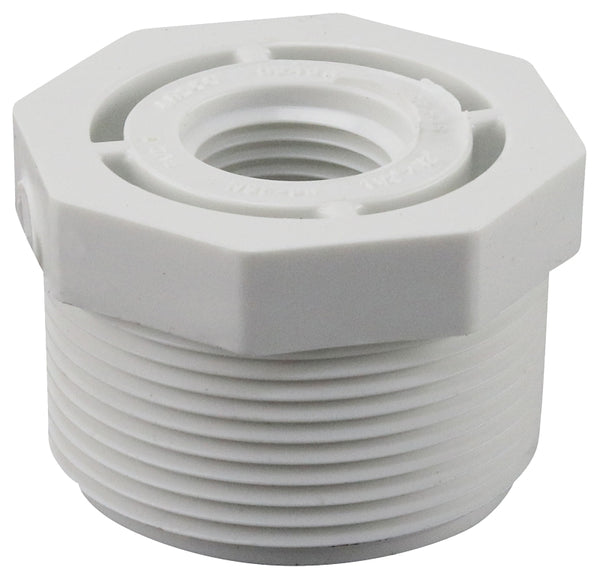 Genova Products 34355 1- PVC Sch. 40 Threaded Reducing Bushings, 1/2" x 1/2" 439209BC