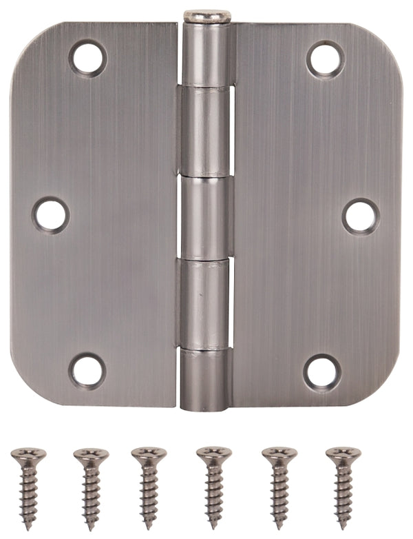 MINTCRAFT 20347ANX Residential Hinge with 5/8-Inch Radius, 3.5-Inch, Antique Nickel