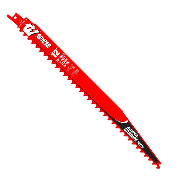 Diablo DS1203CPA 12" 3TPI Amped Demo Demon Carbide Teeth Reciprocating Saw Blade for Pruning and Clean Wood