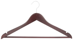 Homebasix HEA00040G Clothes Hanger, 5 Piece, Mahogany