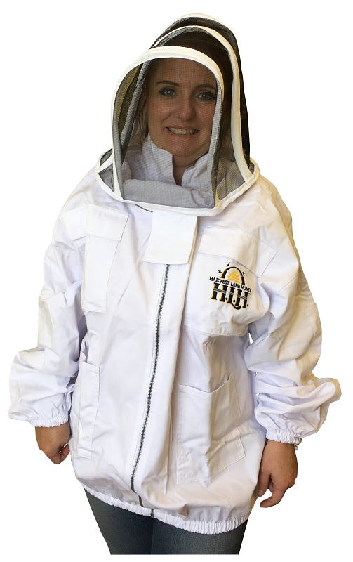 HARVEST LANE HONEY CLOTHSJXXL-102 Beekeeper Jackets with Protective Hood, 2XL, Protective Hood, Zipper Closure