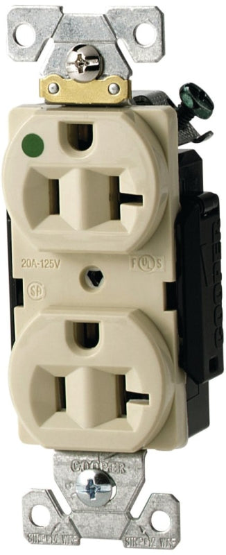 Cooper Wiring Devices 20a 125v Hospital Receipt Ivory AH8300V