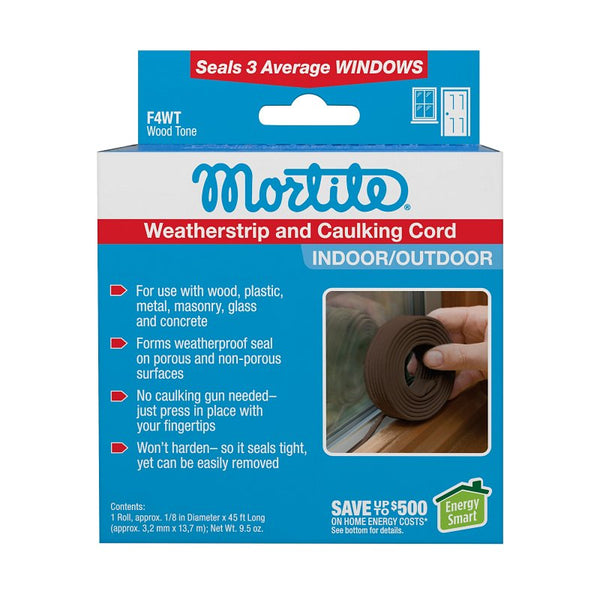 Frost King Thermwell F4WT 0 45' Woodtone Caulk Cord, 9.5-Ounce, 45-Foot Long, Ft