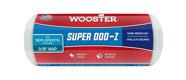 Wooster Brush R205-7 SPR/Doo-Z 3/8 Nap, 7 Inch, White