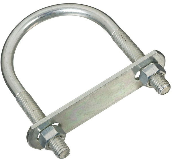 National Hardware N222-208 2190BC U Bolt in Zinc plated,#642-3/8"x2-1/2"x4"