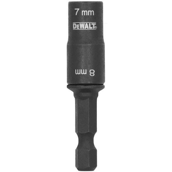DEWALT FLEXTORQ Socket and Short Extension, 2 in 1, 7mm & 8mm, Double Ended Nut Driver (DWADEND78MM)