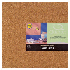 Quartet Cork Tiles, Cork Board, 12" x 12", Corkboard, Wall Bulletin Boards, Natural, 4 count (Pack of 1) 102