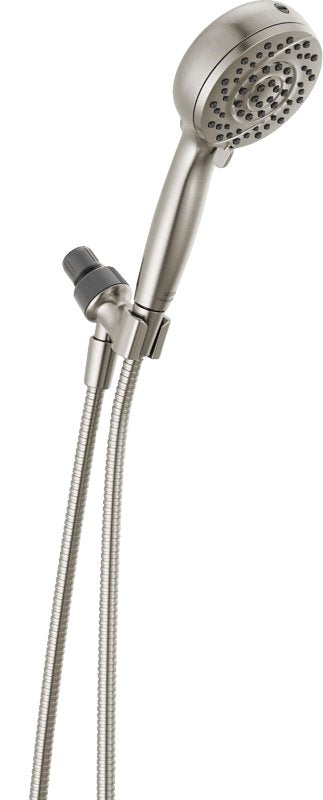 Delta ProClean 6-Spray Wall Mount Handheld Shower Head 175 GPM in Spotshield Brushed Nickel 75719SN