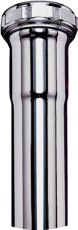 Plumb Pak PP12-6CP Extension Tube, 1-1/4 in Dia X 6 in L, Slip Joint, 22 Ga, Chrome Plated, 1-1/4" x 6", Brass