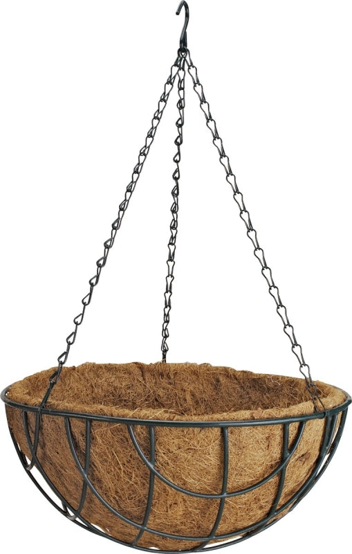 Mintcraft GB-4337-3L Coco Lined Hanging Planter, 14-Inch