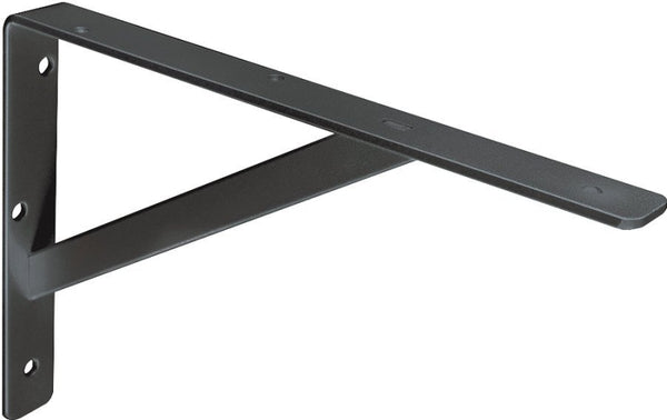 Knape & Vogt Black HD Steel Shelf Bracket, 12" High 208BLK300