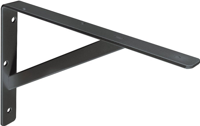 Black HD Steel Shelf Bracket, 12" High