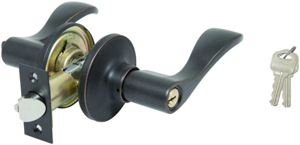 Prosource Lyex00v-ps Entry Lever Lockset, Aged Bronze (Pack Of 3)