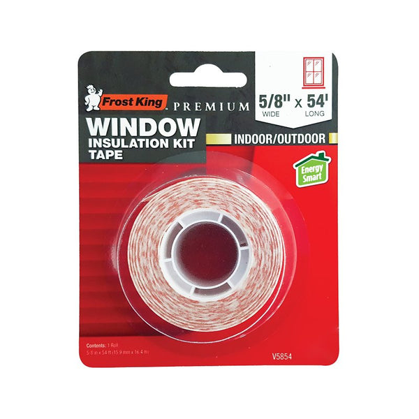 Frost King Clear Indoor and Outdoor Mounting Tape 5/8 in. W x 54 ft. L - Case Of: 10 V5854