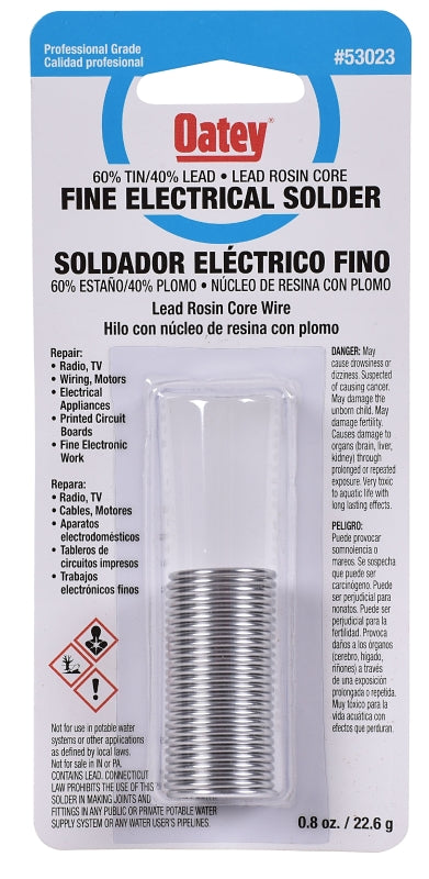 Oatey 53023 60/40 Rosin Core - Carded, 1 oz