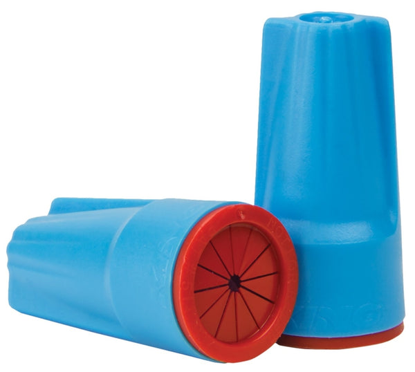 King Innovation 62210 DryConn Outdoor Electrical Wire Connector 5/Card, Aqua/Red