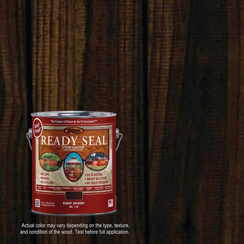 Ready Seal Exterior Wood Stain & Sealer, Burnt Hickory, 1 Gallon