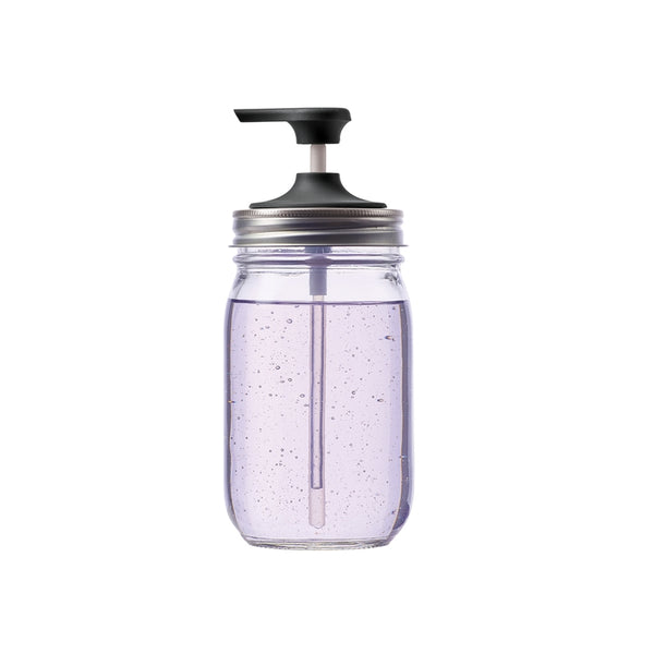Fox Run Jarware Soap Pump for Regular Mouth Mason Jars, 6", Black 82650