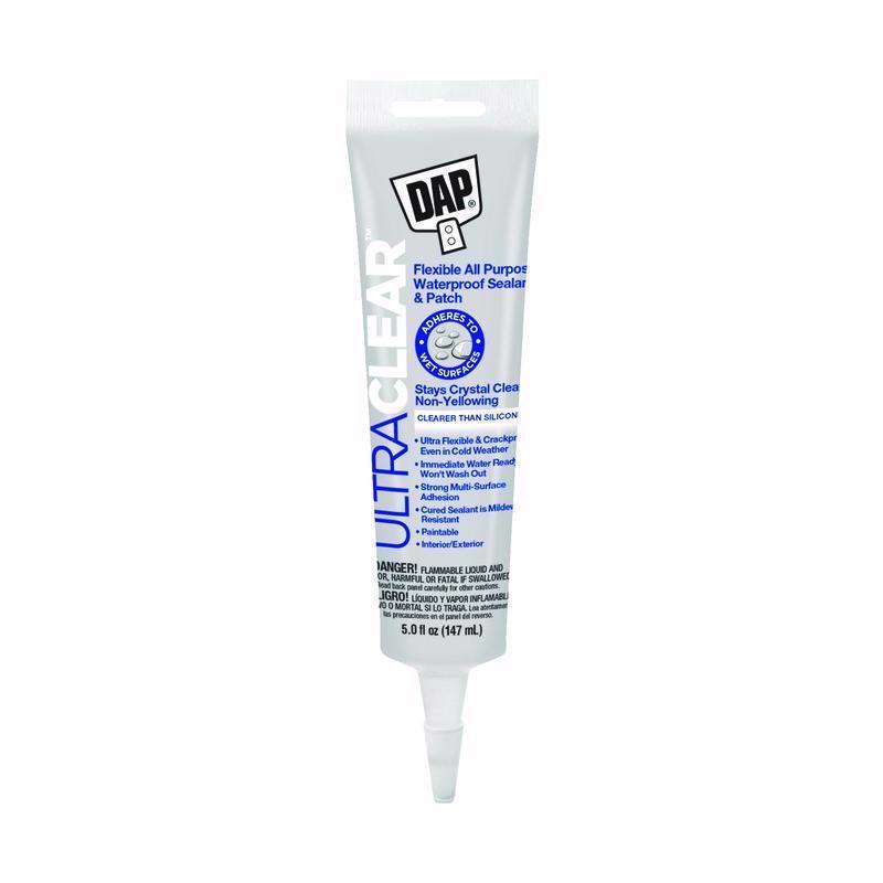 5 Oz Dap 18387 Crystal Clear Ultra Clear Flexible All Purpose Waterproof Sealant & Patch