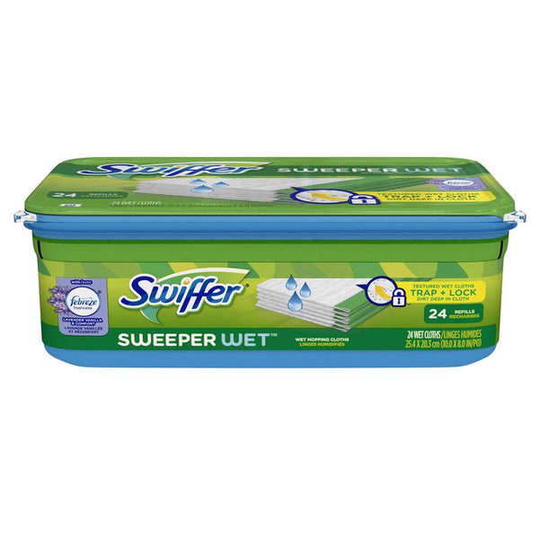 Swiffer Sweeper Wet Mopping Cloth Refill - Lavender Vanilla & Comfort - 24 ct 80374009