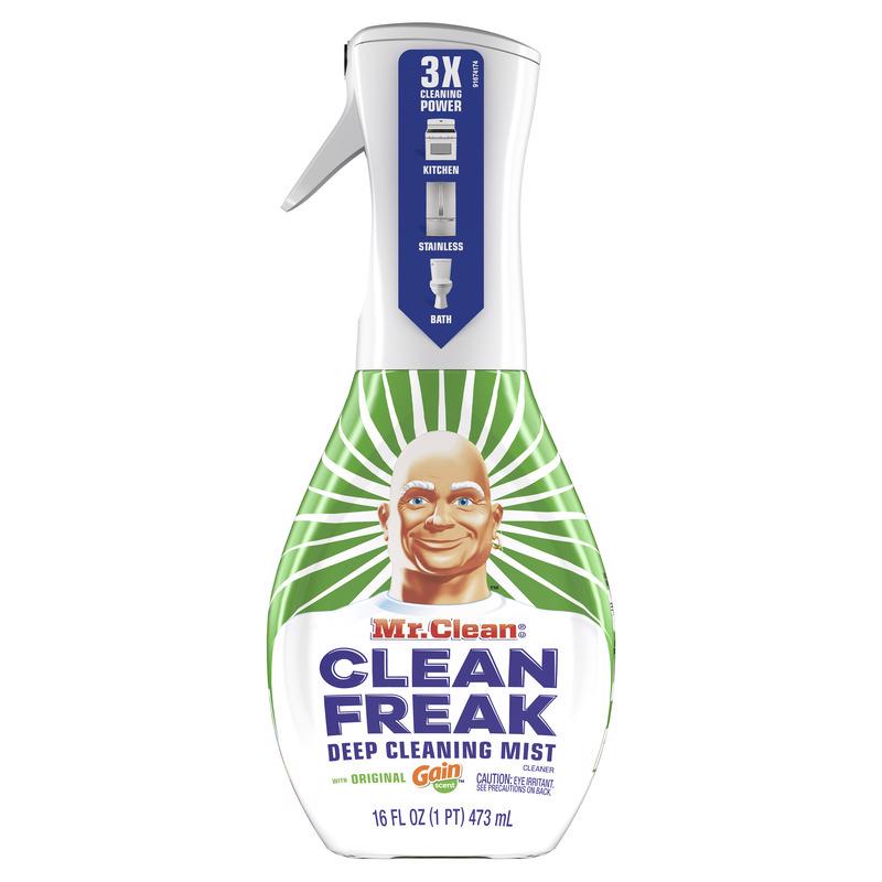 Mr. Clean Clean Freak Deep Cleaning Mist Multi-Surface Spray, Gain Original, 16 Oz Spray Bottle