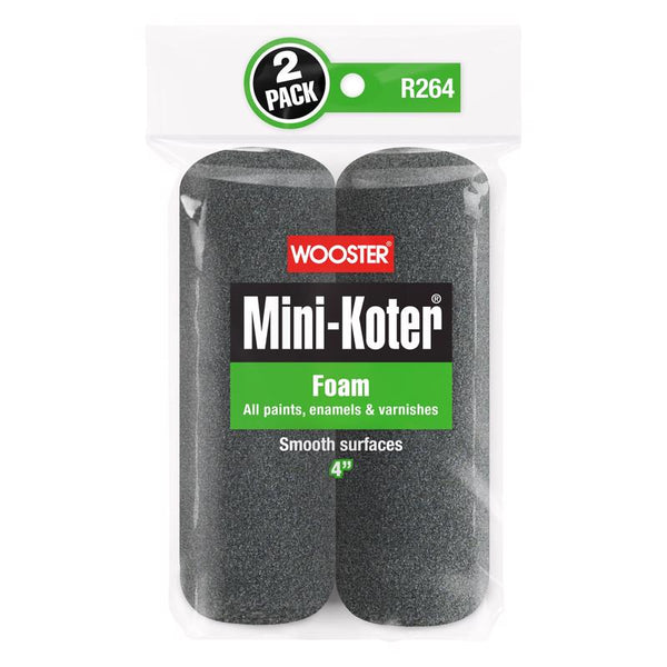 Wooster Brush R264-4 Mini-Koter Foam 4-Inch, 2-Pack