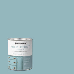 Rust-Oleum 331050 Milk Paint Finish, Quart, Highland Blue 32 Fl Oz (Pack of 1)