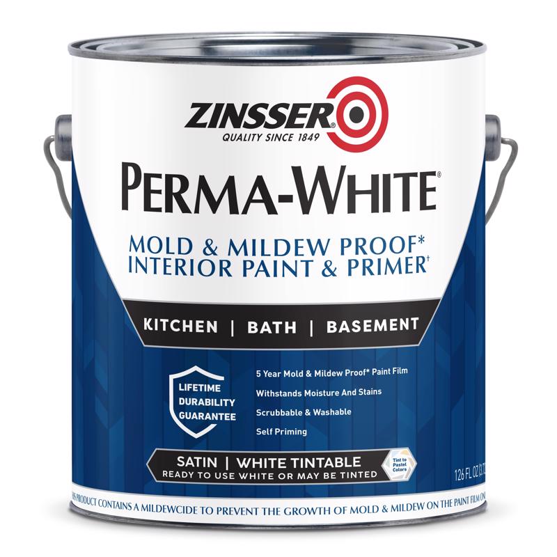 Zinsser Perma-White Mold and Mildew-Proof Interior Paint (Satin, 1-Gallon)