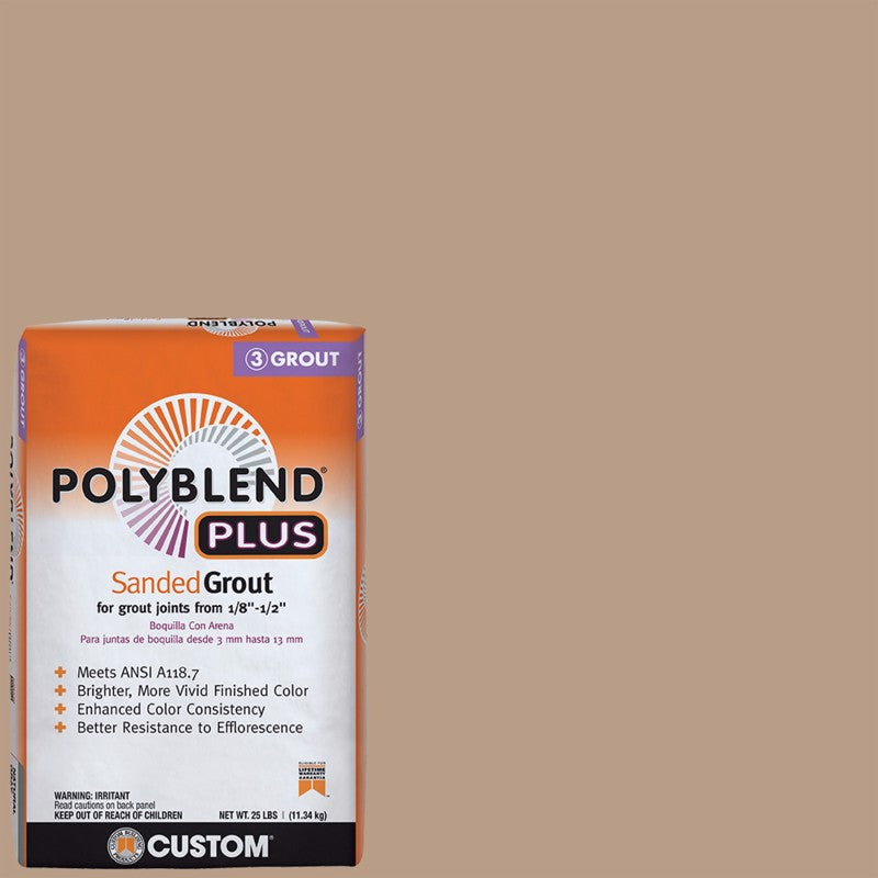 Grout Customs POLYBLEND Plus Sanded 25LB Bag (Haystack 380)