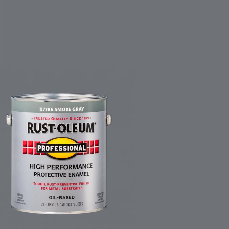 Rust-OLEUM K7786-402 Gray, Professional Enamel, Smoke, 1-Gallon, 1 Gallon (Pack of 1), 12 Fl Oz