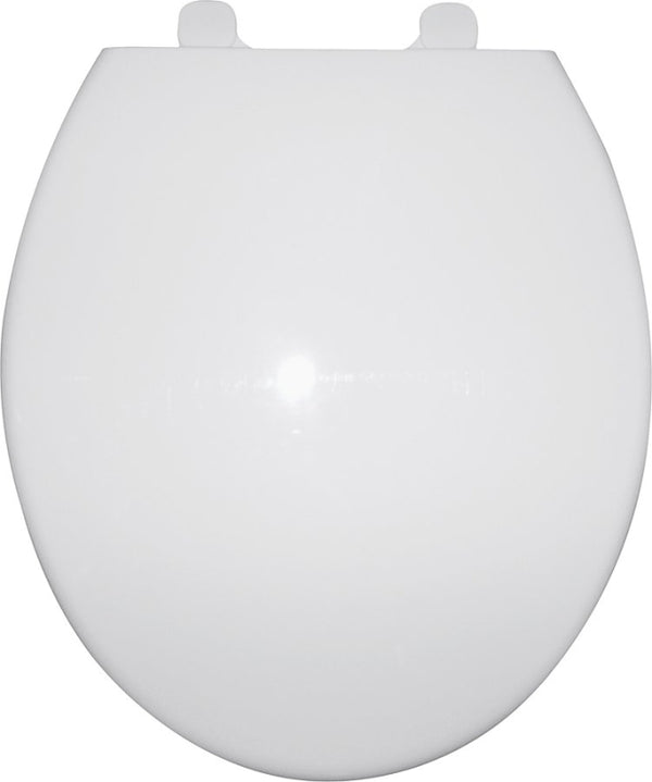 MINTCRAFT Q-328-WH ProSource Toilet Seat, for Use with Round Bowls, Polypropylene