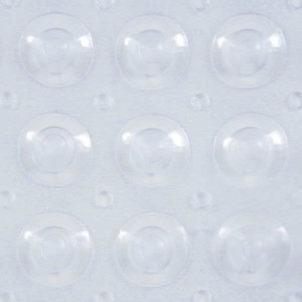 Kenney KN61292 Vinyl Bubble Bath Mat, Shower Mat, Tub Mat with Suction Cups and Drain Holes for Use Inside the Bathroom Shower, 30.75" L x 15.25" W, Clear