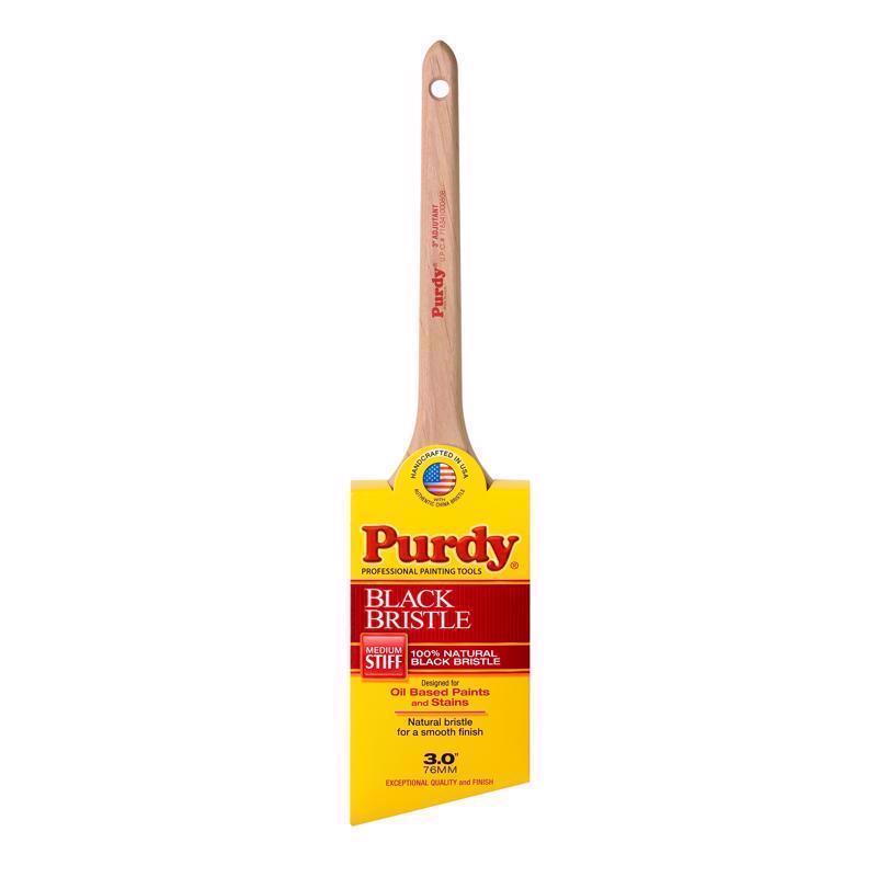 Purdy 144024030 Bristle Series Adjutant Angle Sash Paint Brush, 3 Inch, Black